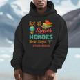 Teacher Not All Superheroes Wear Capes Teacher Squad Men Hoodie, funny design