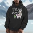 Teachers Testing Day Test Day No Prob Llama Teacher Men Hoodie, funny design Teachers Testing Day Test Day No Prob Llama Teacher Men Hoodie, funny design