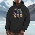 Teaching My Boos Ghost Teacher Halloween Spooky Educator Men Hoodie, funny design