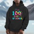 Tie Dye Happy 100th Day Of School Teacher Student 100 Days Men Hoodie, funny design