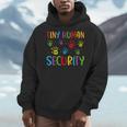 Tiny Human Security Preschool Childcare Teacher Babysitters Men Hoodie, funny design