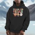 Trick Or Teach Pumpkin Candy Corn Ghost Halloween Teacher Men Hoodie, funny design Trick Or Teach Pumpkin Candy Corn Ghost Halloween Teacher Men Hoodie, funny design