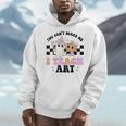 You Can't Scare Me I Teach Art Retro Teacher Ghost Halloween Men Hoodie, funny design