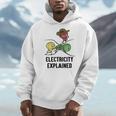 Electricity Explained Physics Nerd I Teacher School Men Hoodie, funny design
