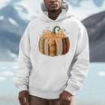 Fall Book Pumpkin Halloween Teacher Librarian Thanksgiving Men Hoodie, funny design