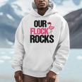 Our Flock Rocks Flamingo Mother's Day Teacher Men Hoodie, funny design Our Flock Rocks Flamingo Mother's Day Teacher Men Hoodie, funny design