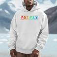 Happy Fri Yay Teacher Friday Men Hoodie, funny design