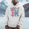 Hello TK Transitional Kindergarten Back To School Teacher Men Hoodie, funny design Hello TK Transitional Kindergarten Back To School Teacher Men Hoodie, funny design