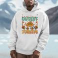 Humor I Teach The Cutest Turkeys Thanksgiving Teacher Men Hoodie, funny design