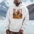 Librarian Turkey Reading Book Fall Thanksgiving Teacher Book Men Hoodie, funny design