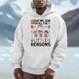 Love Job For Little Reasons Daycare Teacher Graphic Men Hoodie, funny design