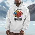 One Thankful Teacher Thanksgiving TurkeyCute Pencil Men Hoodie, funny design