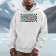 Retro Checkered Music Therapist Squad Music Therapy Teacher For Men Women Men Hoodie, funny design Retro Checkered Music Therapist Squad Music Therapy Teacher For Men Women Men Hoodie, funny design
