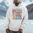 Soul Bleach Teacher Staff First Day Of School Last Hugs & High Fives Lunch Lady Vibes Blue Classic Fit Men Hoodie, funny design Soul Bleach Teacher Staff First Day Of School Last Hugs & High Fives Lunch Lady Vibes Blue Classic Fit Men Hoodie, funny design