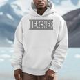 Teacher Checkered Racing Teacher Appreciation Men Women Men Hoodie, funny design
