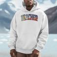 Teacher Filipino Vintage Heritage DNA Flag Men Hoodie, funny design Teacher Filipino Vintage Heritage DNA Flag Men Hoodie, funny design