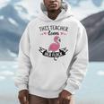 This Teacher Loves Her Flock Cute Flamingo Teacher Men Hoodie, funny design This Teacher Loves Her Flock Cute Flamingo Teacher Men Hoodie, funny design