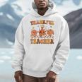 Thankful Teacher Retro Groovy Thanksgiving Fall Women Men Men Hoodie, Groovy Teacher Gifts, funny design