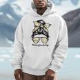 History Teacher Messy Bun Life Hair Glasses Men Hoodie, History Teacher Gifts, funny design