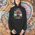 100th Day Of School Rainbow Happy 100 Days Smarter Teacher Men Hoodie, gift for family, gift for coworker