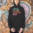 Capital Letters And Periods Bruh Teacher Men Hoodie, gift for family, gift for coworker Capital Letters And Periods Bruh Teacher Men Hoodie, gift for family, gift for coworker