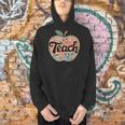 Cute Teacher With Apple Retro Teacher Kids Back To School Men Hoodie, gift for family, gift for coworker Cute Teacher With Apple Retro Teacher Kids Back To School Men Hoodie, gift for family, gift for coworker