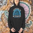 Happy Teacher I Wear Blue For My Students Autism Awareness Men Hoodie, gift for family, gift for coworker