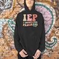 IEP I Encourage Progress Special Education Teacher Graphics Men Hoodie, gift for family, gift for coworker