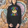 I Am Their Voice They Are My Heart Autism Awareness Teacher Men Hoodie, gift for family, gift for coworker
