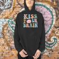 Kiss Your Brain Teacher Inspire Educate Groovy Retro Vintage Men Hoodie, Groovy Teacher Hoodies, gift for family, gift for coworker Kiss Your Brain Teacher Inspire Educate Groovy Retro Vintage Men Hoodie, Groovy Teacher Hoodies, gift for family, gift for coworker