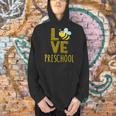 Love Preschool Back To School Yellow Bee Preschool Teacher For Men Women Girls Kids Men Hoodie, gift for family, gift for coworker