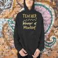 Magical Teacher Manager Of Mischief Birthday Family Party Men Hoodie, gift for family, gift for coworker