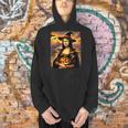 Mona Lisa Pumpkin Halloween Art Teacher Witchy Women Kids Men Hoodie, gift for family, gift for coworker