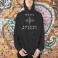 Music Awakens My Spirit Inspiring Musician Teacher Quote Men Hoodie, gift for family, gift for coworker