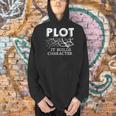 Plot It Builds Character Book Reading Teacher Men Hoodie, gift for family, gift for coworker Plot It Builds Character Book Reading Teacher Men Hoodie, gift for family, gift for coworker