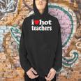 Retro I Love Hot Teachers Vintage I Heart Hot Teacher Men Women Girls Kids Men Hoodie, gift for family, gift for coworker