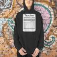Teacher Nutrition Facts Teachers Nutritional Fact Men Hoodie, gift for family, gift for coworker Teacher Nutrition Facts Teachers Nutritional Fact Men Hoodie, gift for family, gift for coworker