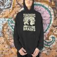 Teachers Love Brains Halloween Costume Boo Trick Teach Men Hoodie, gift for family, gift for coworker