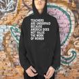 Teachers Are Underpaid Because America Does Not Value Men Women Men Hoodie, gift for family, gift for coworker Teachers Are Underpaid Because America Does Not Value Men Women Men Hoodie, gift for family, gift for coworker