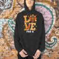 Thanksgiving Love Pre-K Teacher Turkey Autumn Fall For Men Women Girls Kids Men Hoodie, gift for family, gift for coworker