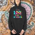 Tie Dye Happy 100th Day Of School Teacher Student 100 Days Men Hoodie, gift for family, gift for coworker