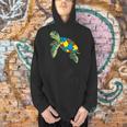 Turtle Puzzle Pieces For Autism Awareness Kids Women Teacher Men Hoodie, gift for family, gift for coworker Turtle Puzzle Pieces For Autism Awareness Kids Women Teacher Men Hoodie, gift for family, gift for coworker