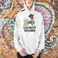 Electricity Explained Physics Nerd I Teacher School Men Hoodie, gift for family, gift for coworker