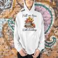 Fall In Love With Reading Book Autumn Teachers Pumpkins Men Hoodie, gift for family, gift for coworker