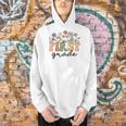 First Grade Teacher Wildflower Back To School Floral Outfits Men Hoodie, First Grade Teacher Hoodies, gift for family, gift for coworker First Grade Teacher Wildflower Back To School Floral Outfits Men Hoodie, First Grade Teacher Hoodies, gift for family, gift for coworker