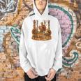 Librarian Turkey Reading Book Fall Thanksgiving Teacher Book Men Hoodie, gift for family, gift for coworker