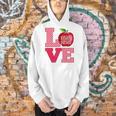 Love Kindergarten Cute Apple School Teacher Men Hoodie, gift for family, gift for coworker