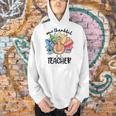 One Thankful Teacher Turkey Pencil Thanksgiving Teachers Men Hoodie, gift for family, gift for coworker