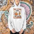 Retro Fall In Love With Learning Autumn Pumpkin Teacher Kids Men Hoodie, gift for family, gift for coworker