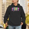 Back To School Neon Checkered First Grade Colorful Teacher Men Hoodie, First Grade Teacher Hoodies, funny gift